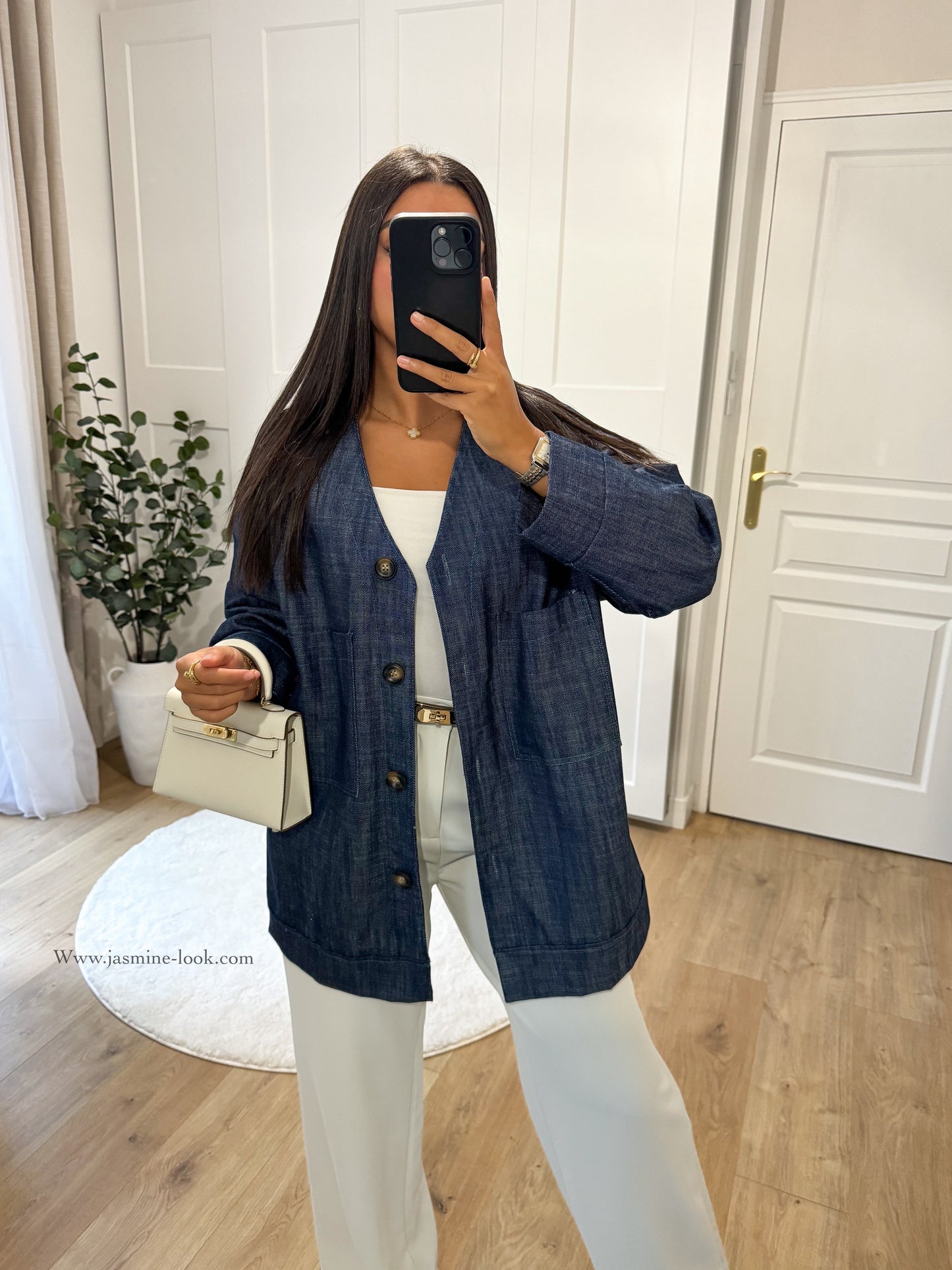 Oversized denim jacket