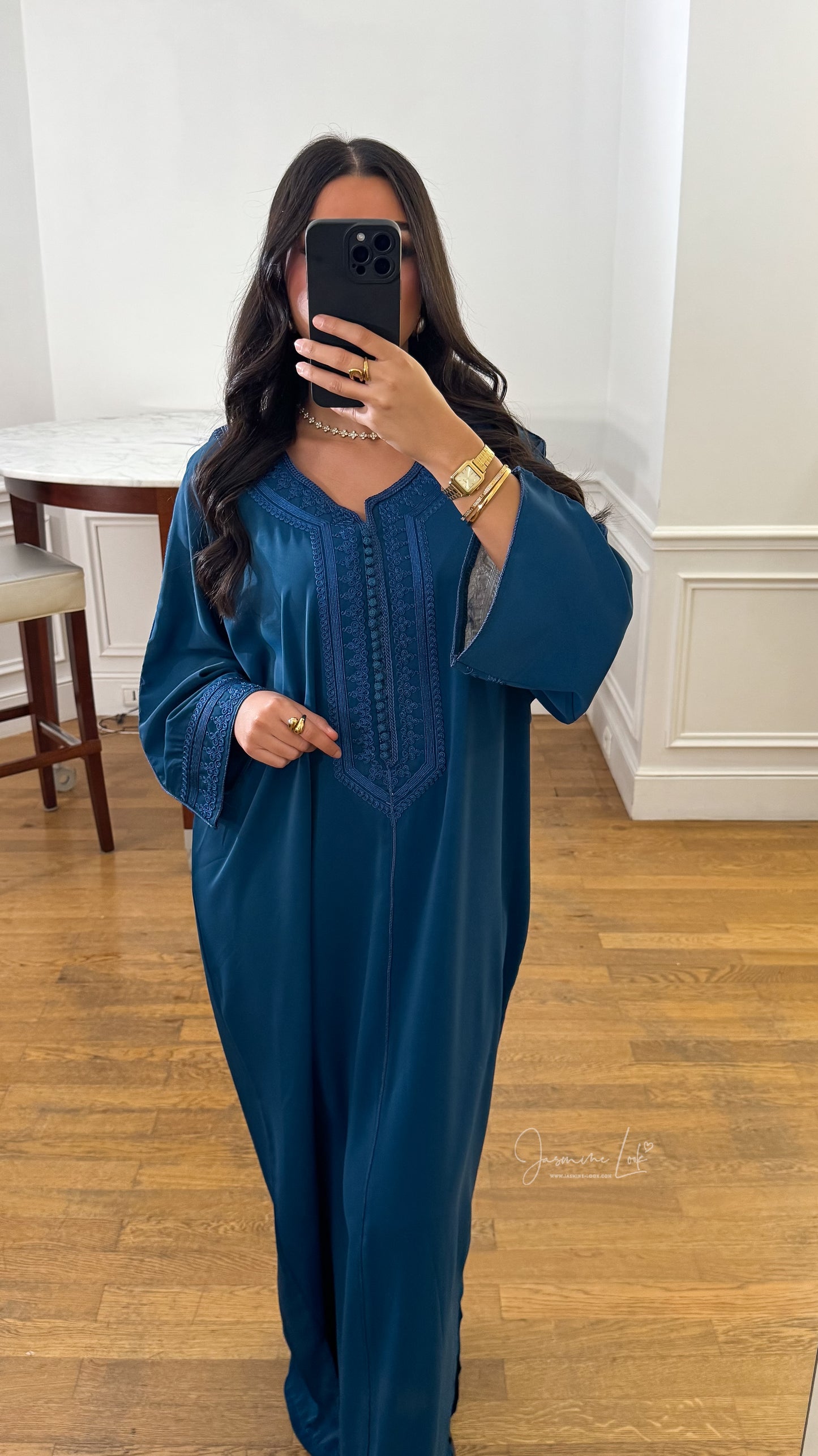 Robe Esma | Bleu canard