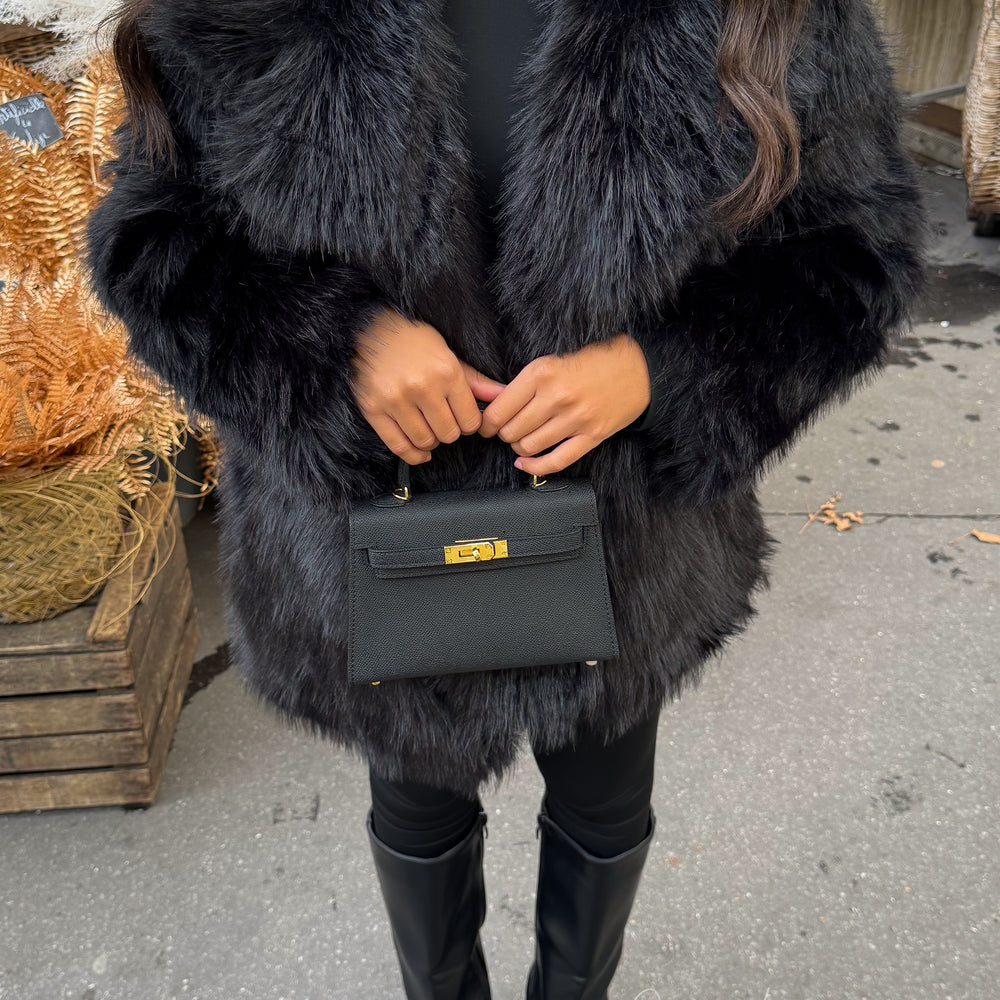 Manteau fourrure black’ long