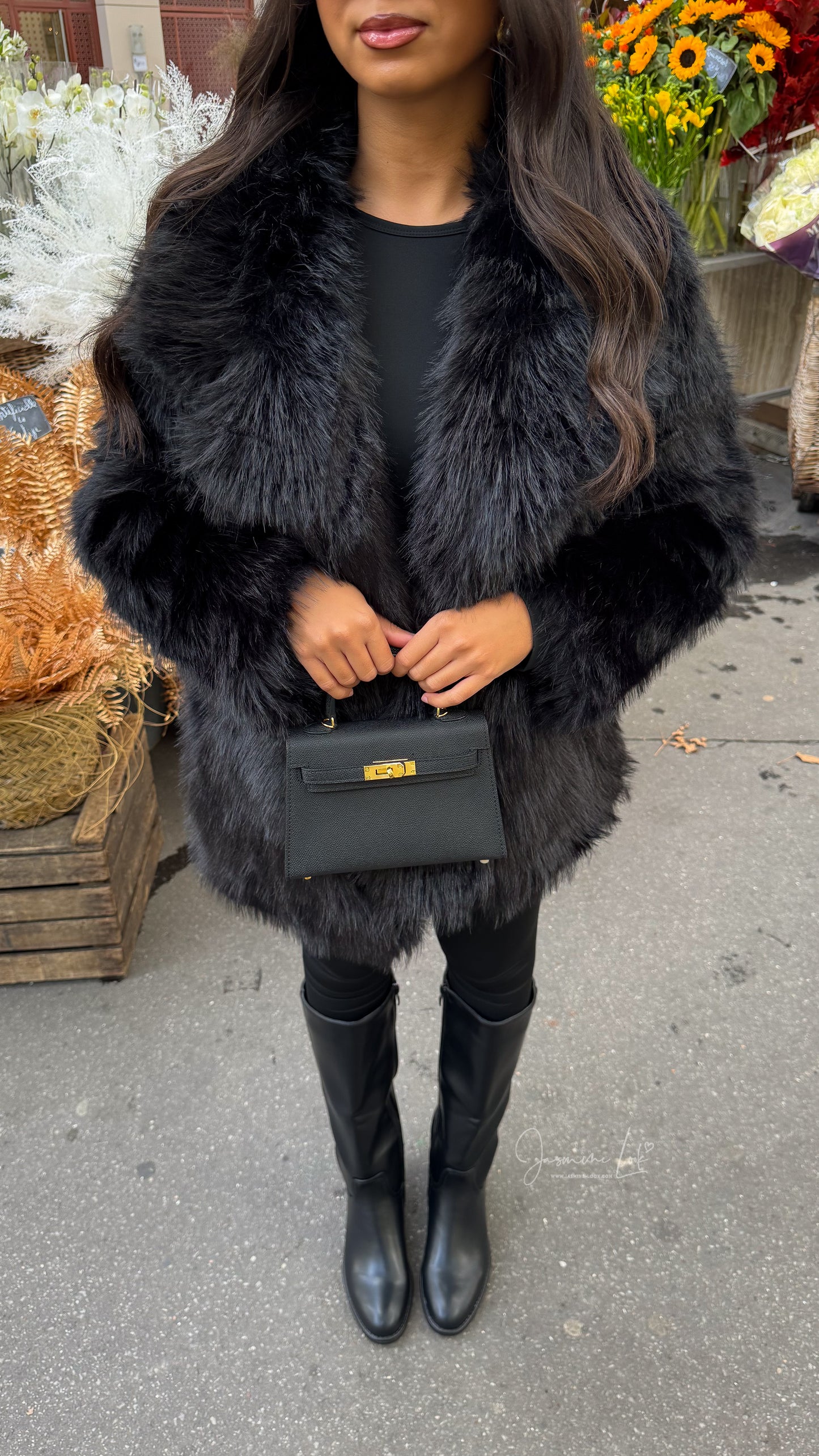 Manteau fourrure black’ long