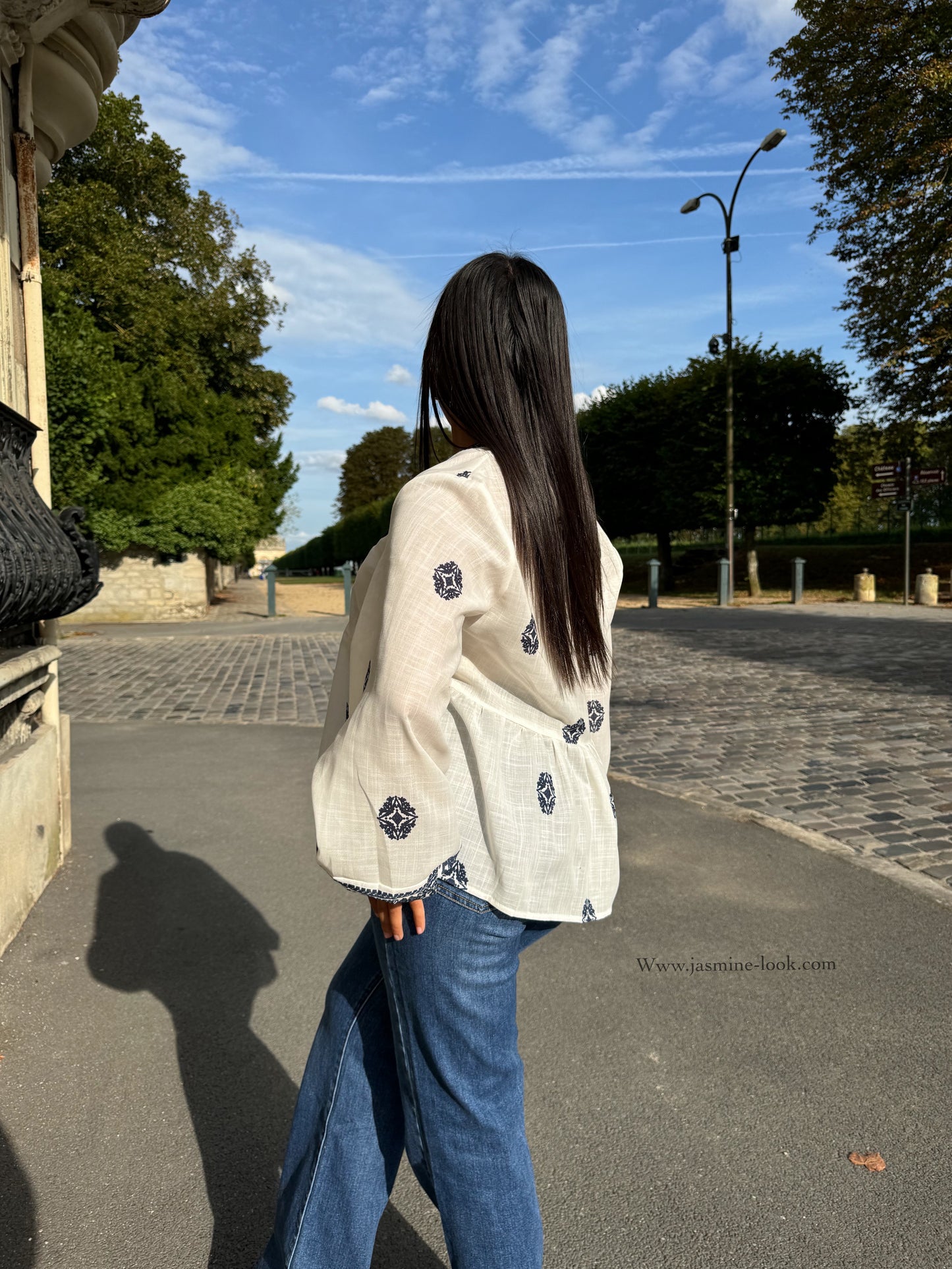 Boho Blue Blouse