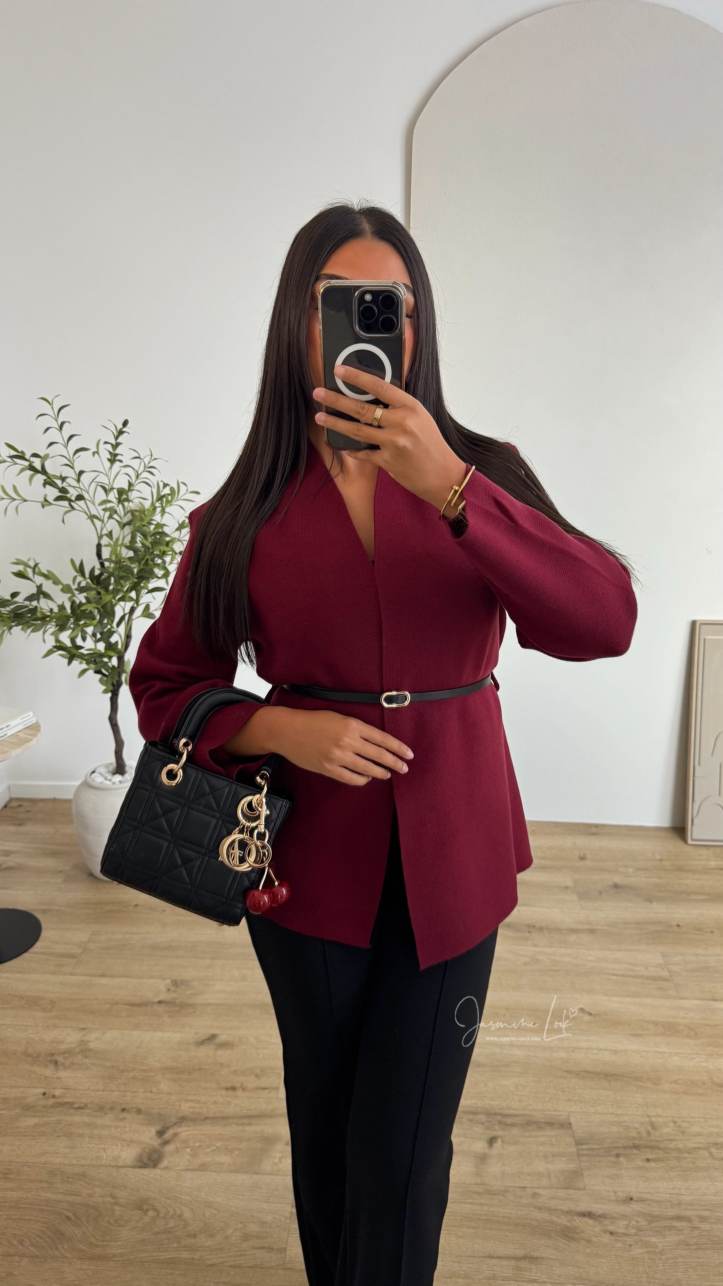 Cardigan Livia bordeaux