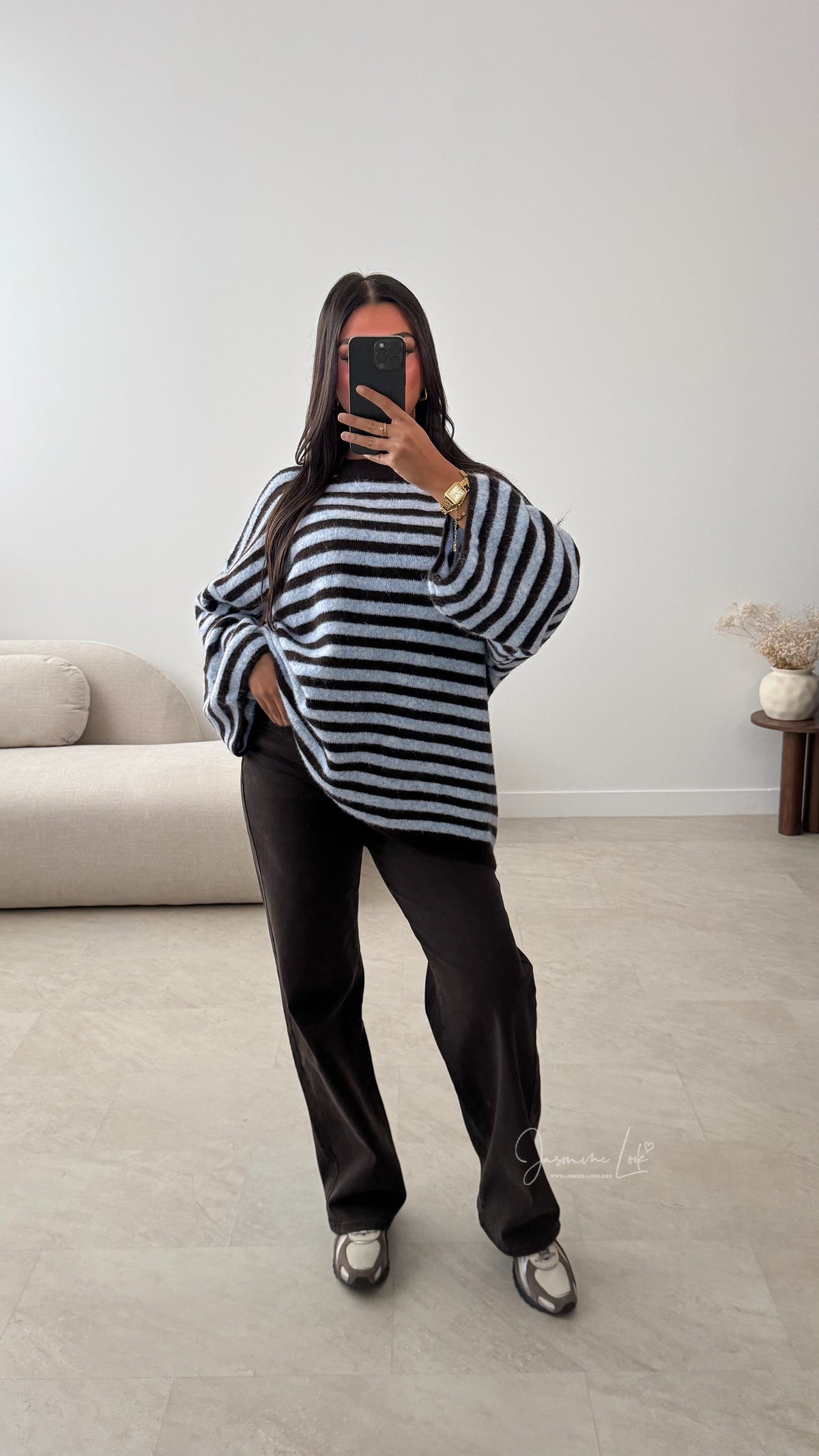 Pull Stripe | Marron Bleu