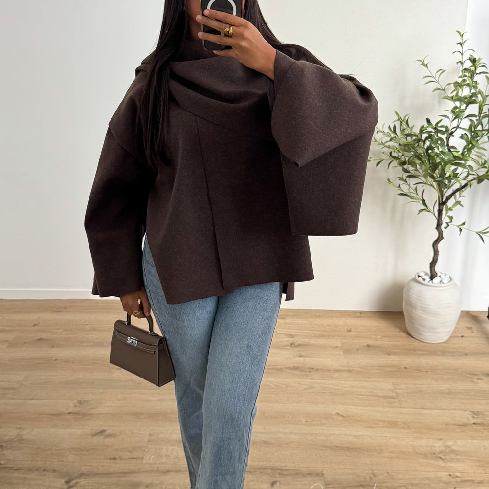 Manteau Cape moka