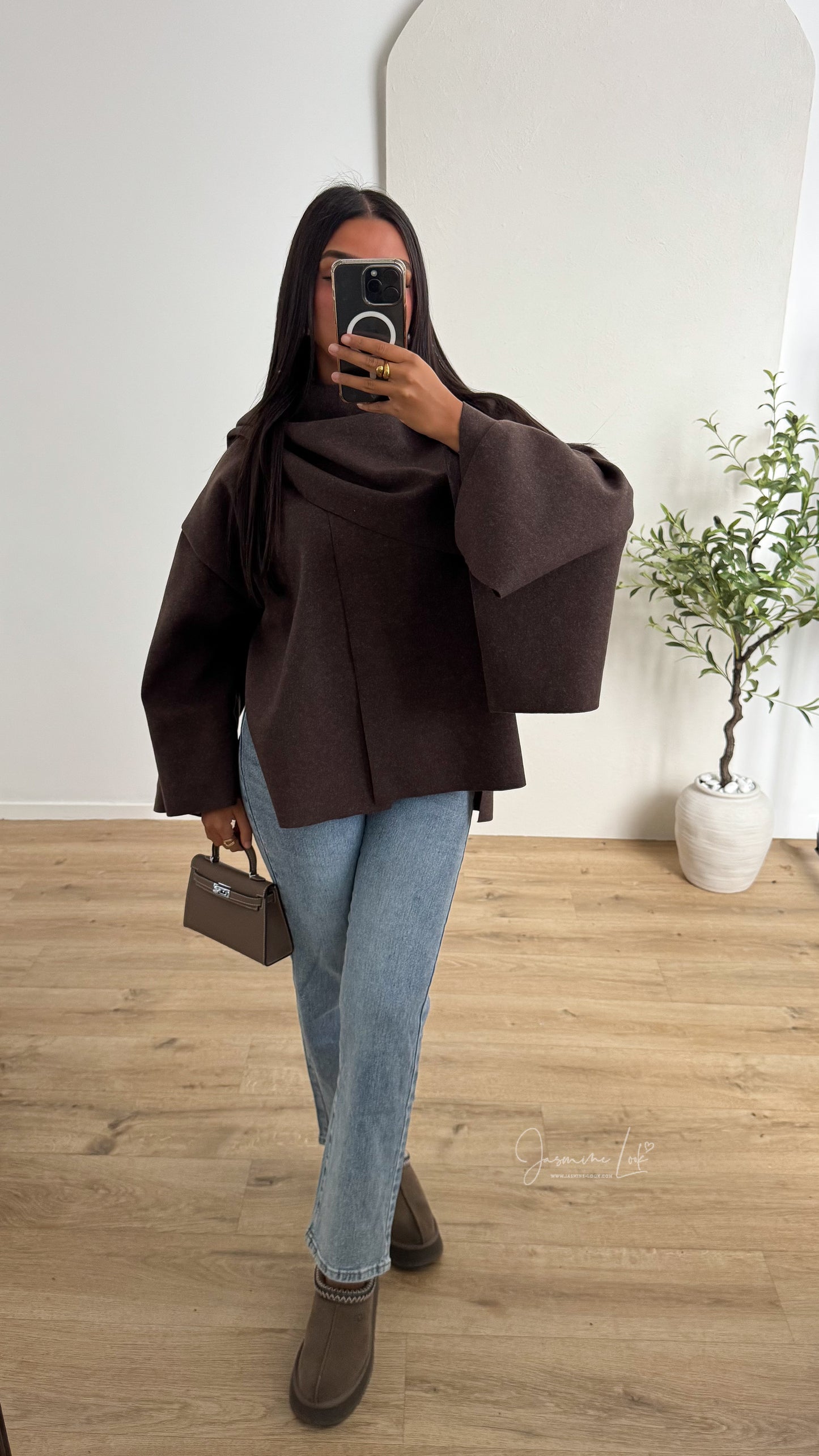 Manteau Cape moka