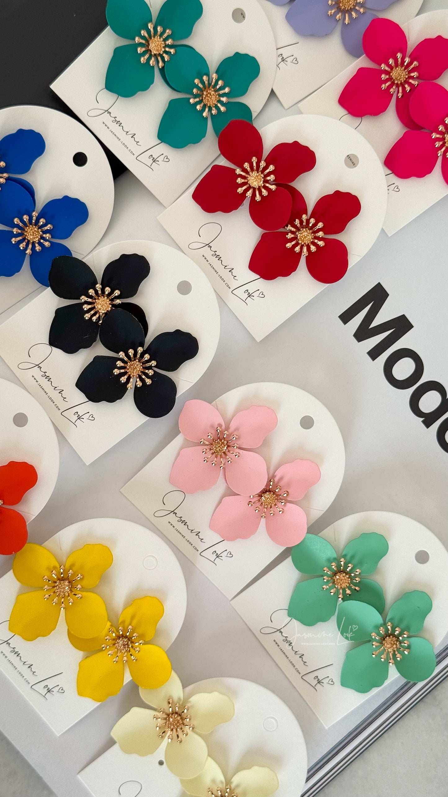Boucle d’oreille Flora couleur