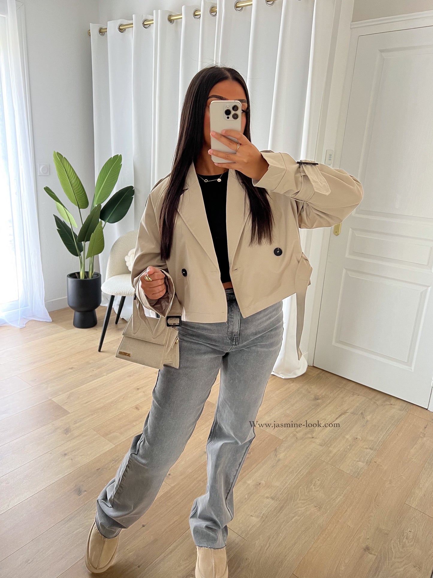 Beige Z Trench Coat