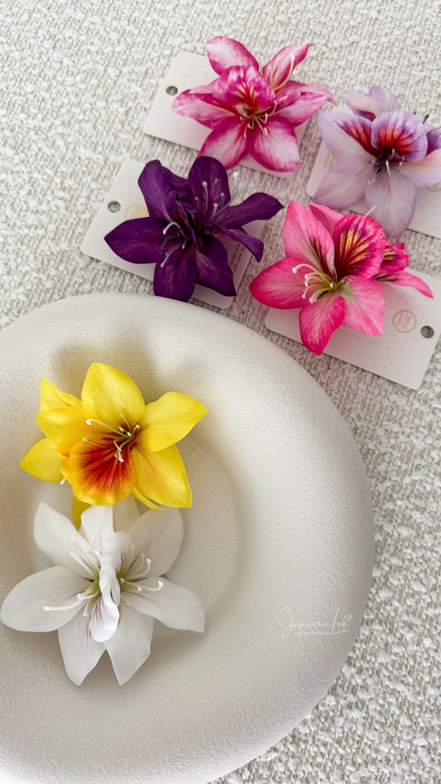 Fleur pince tissu