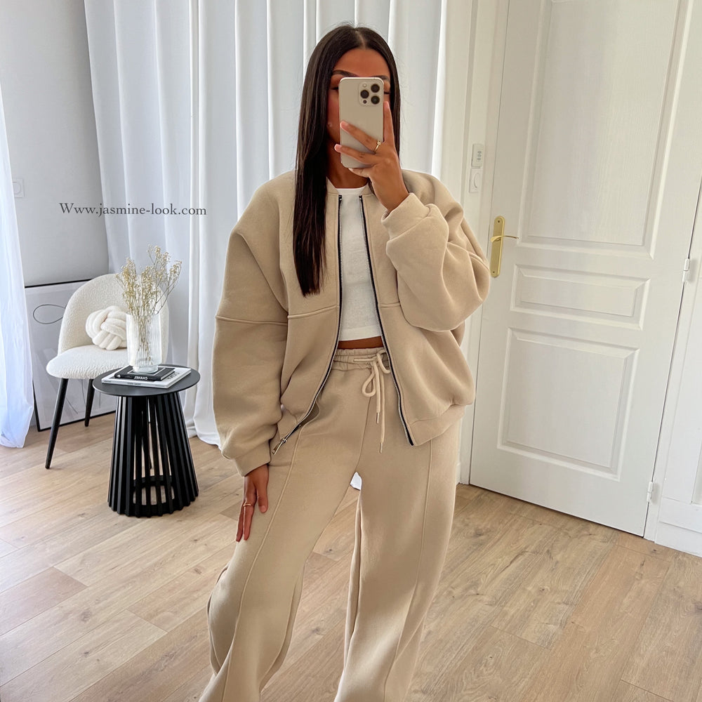 Beige Z Jogger Set