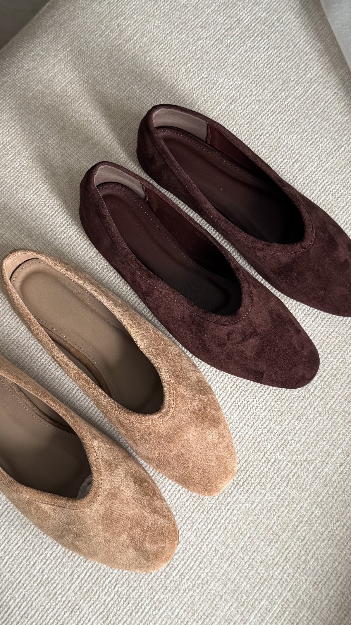 Ballerine Suède | Taupe