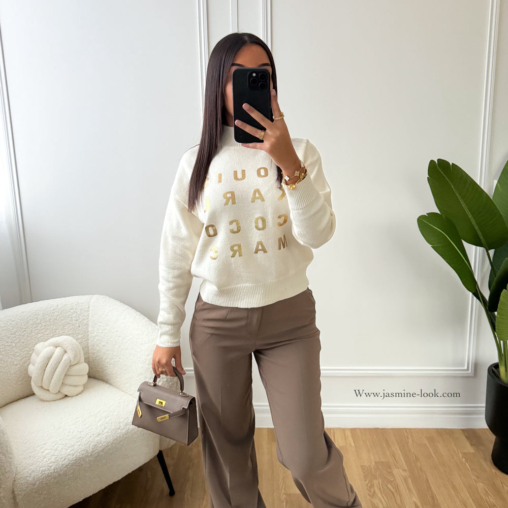 City taupe pants