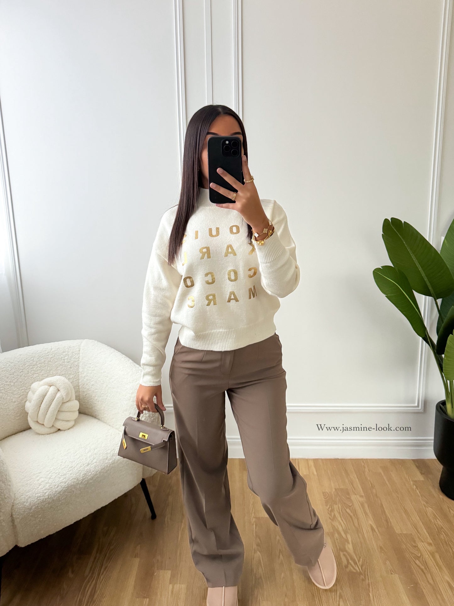 City taupe pants