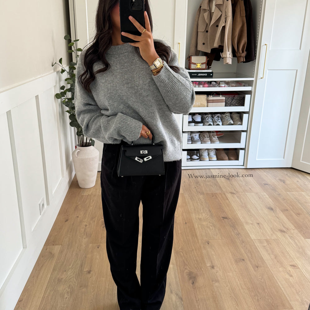 Soft gray sweater