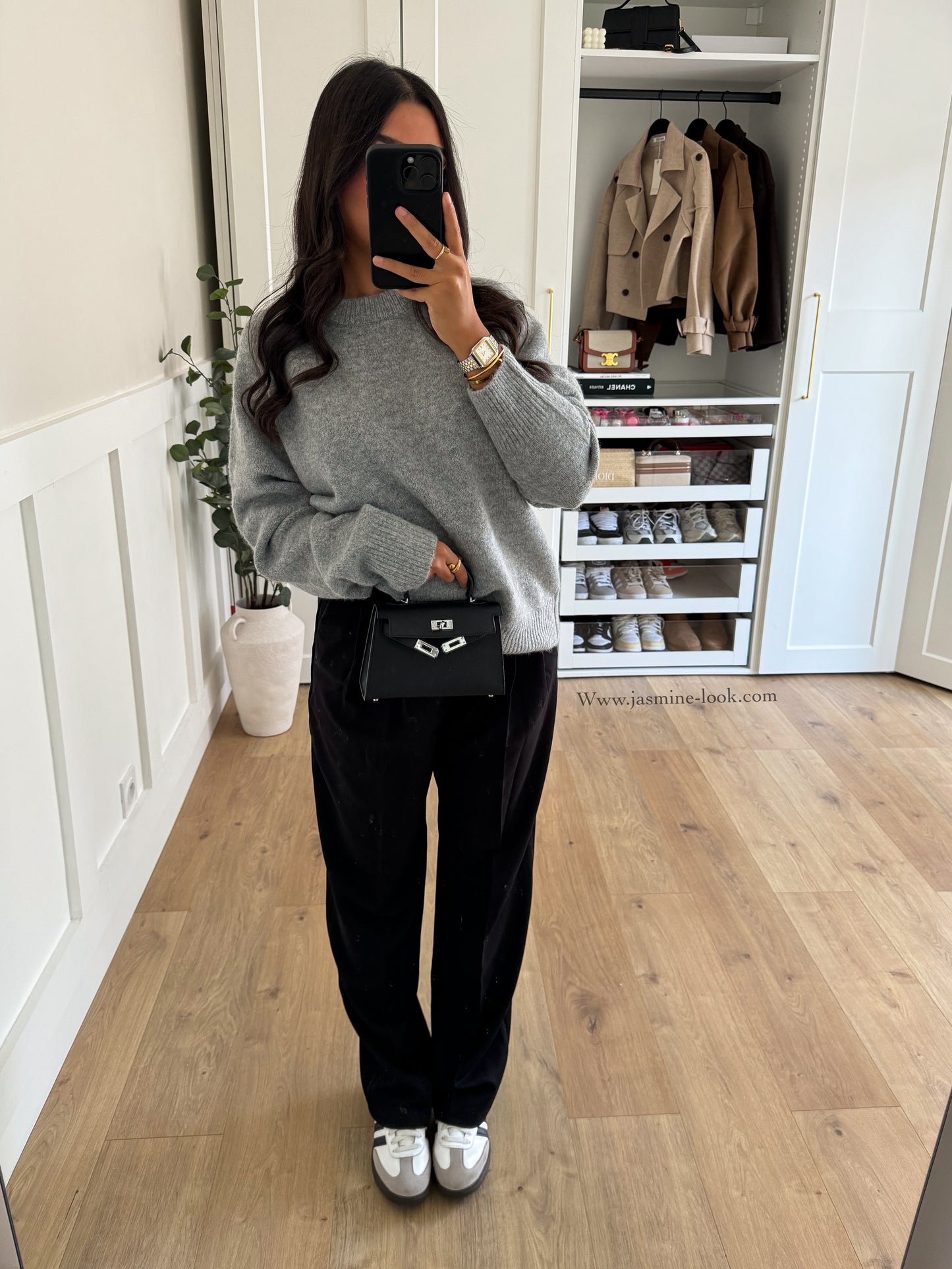 Soft gray sweater