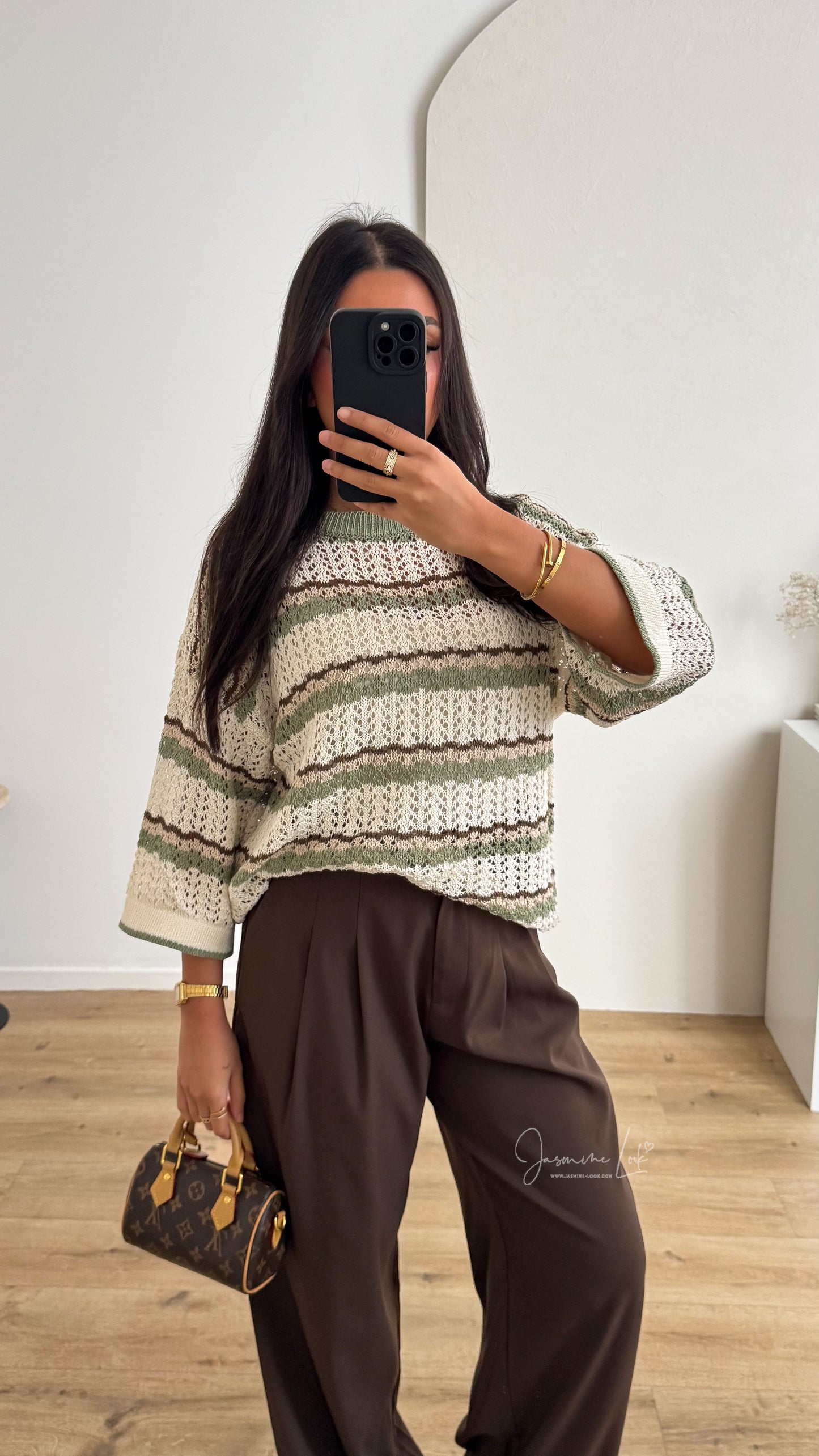 Top Crochet | Kaki-Taupe