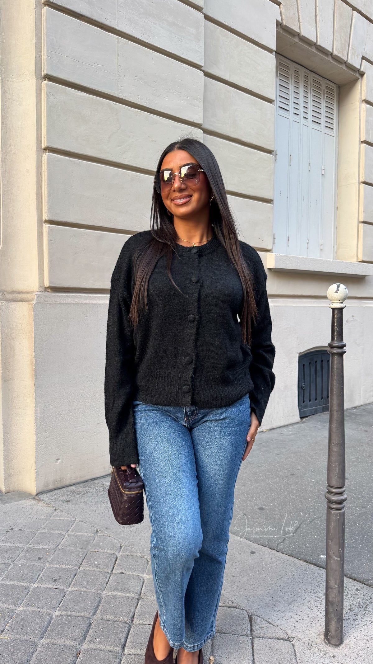 Cardigan Button | Noir
