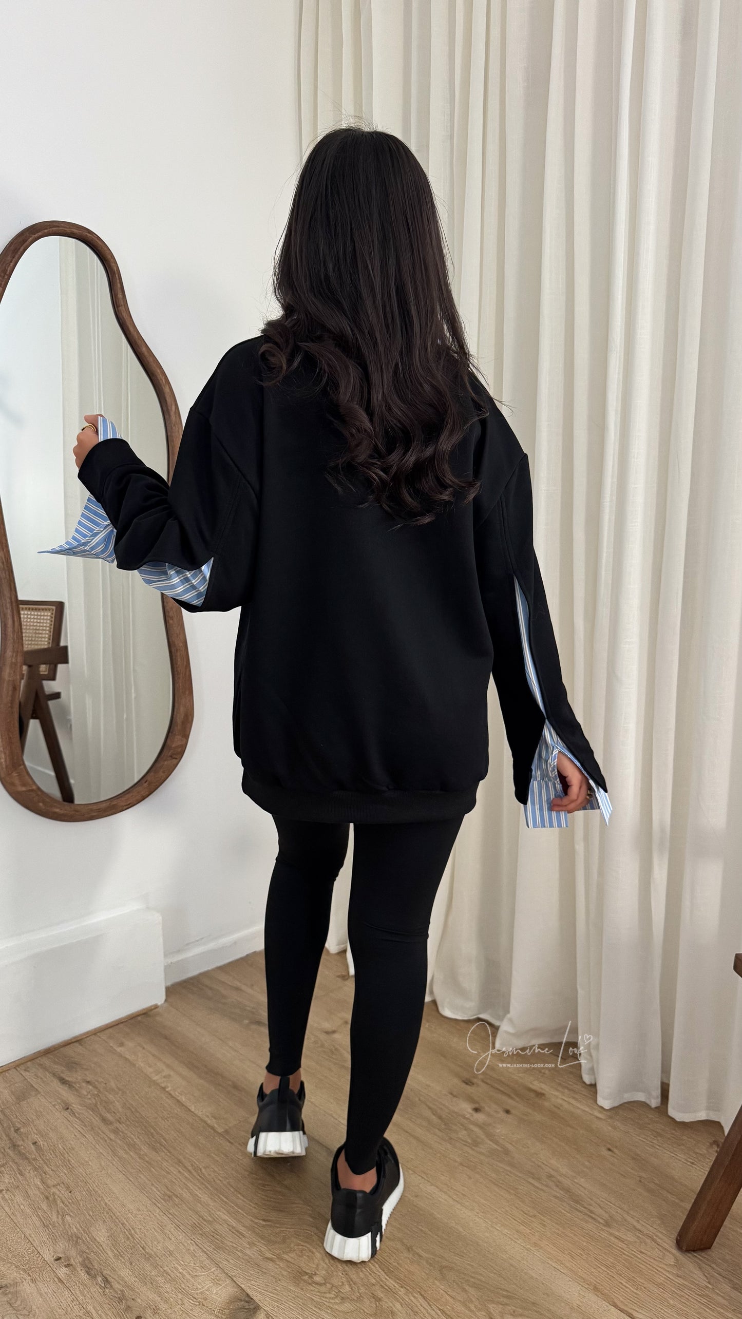 Sweat chemise | Noir