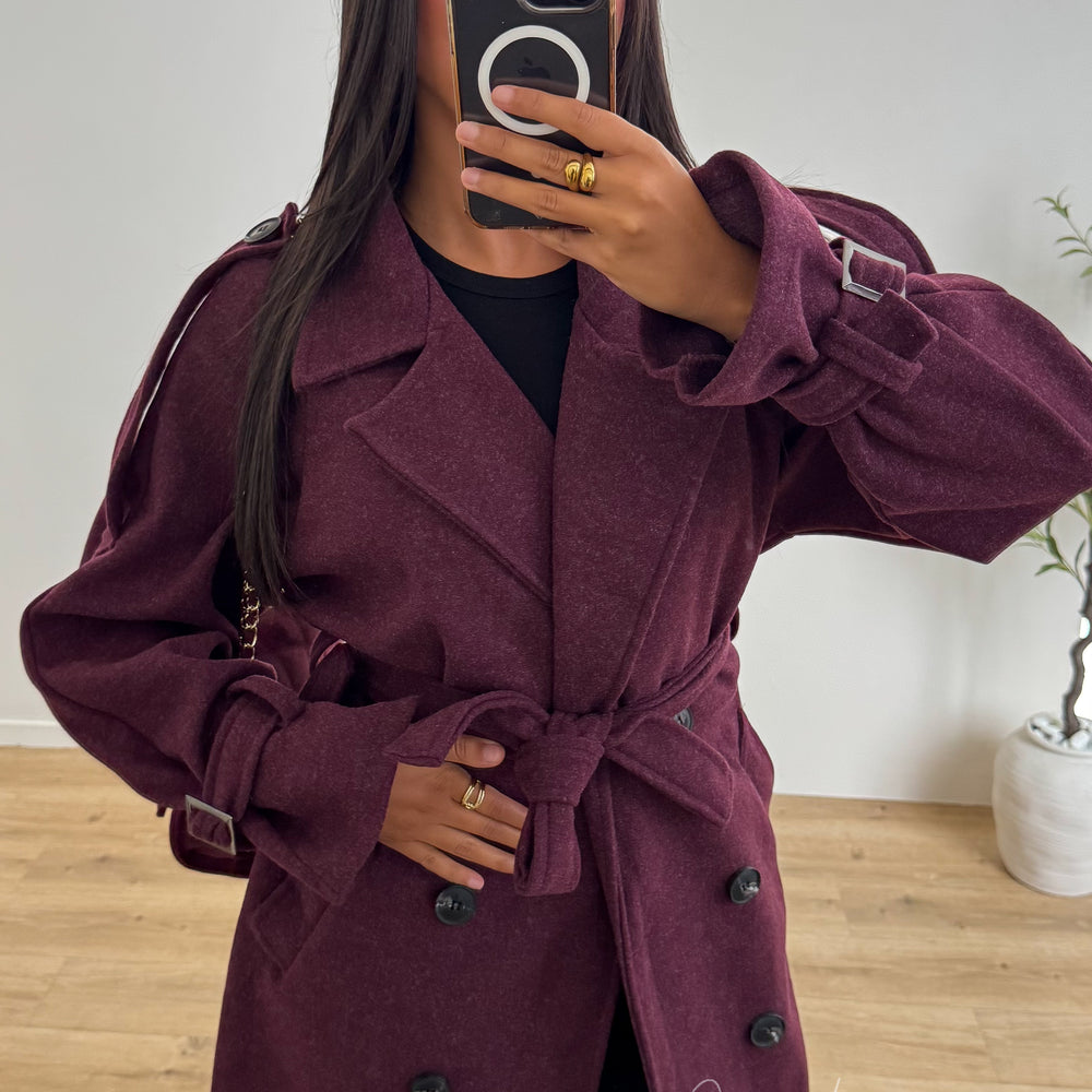 Manteau Amaya | Bordeaux
