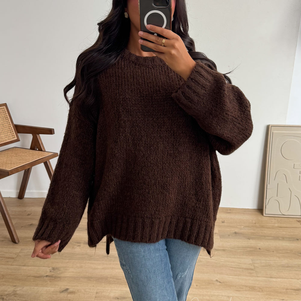 Pull Maïa marron