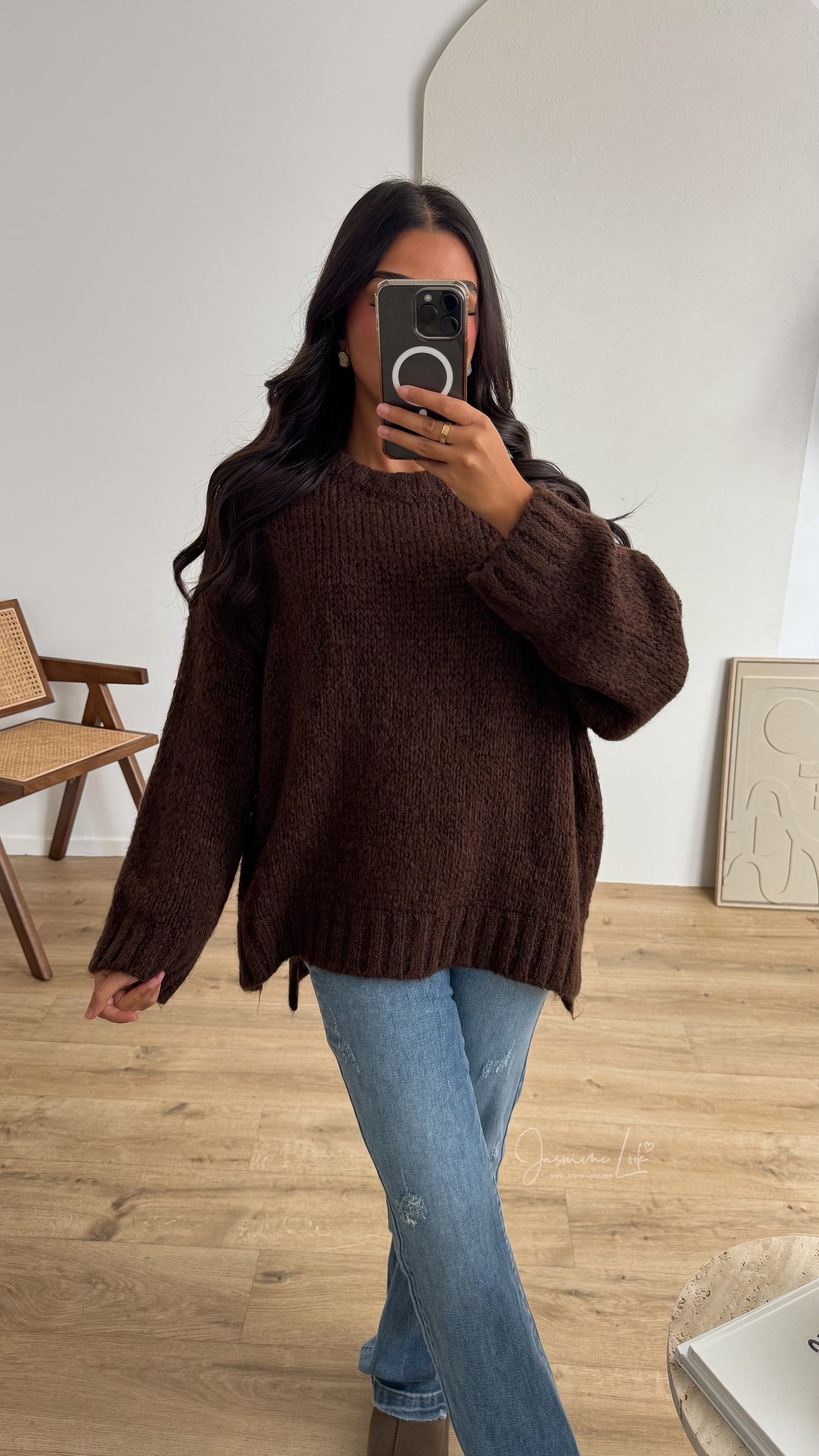 Pull Maïa marron