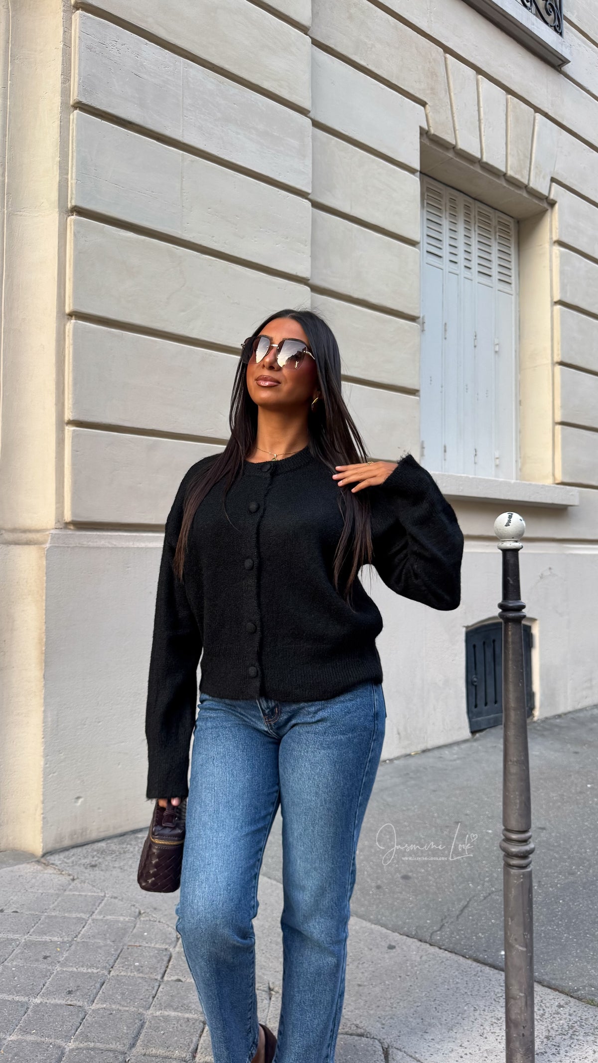 Cardigan Button | Noir