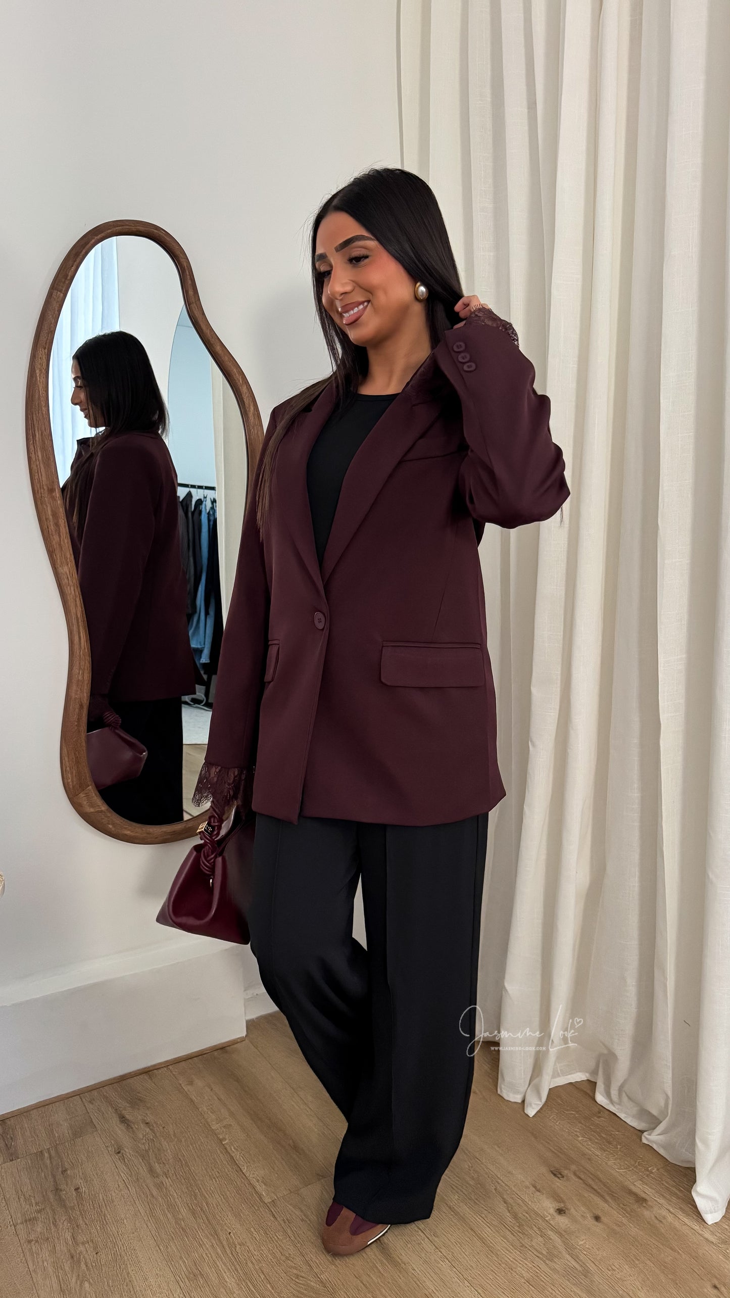 Blazer Lace | Burgundy