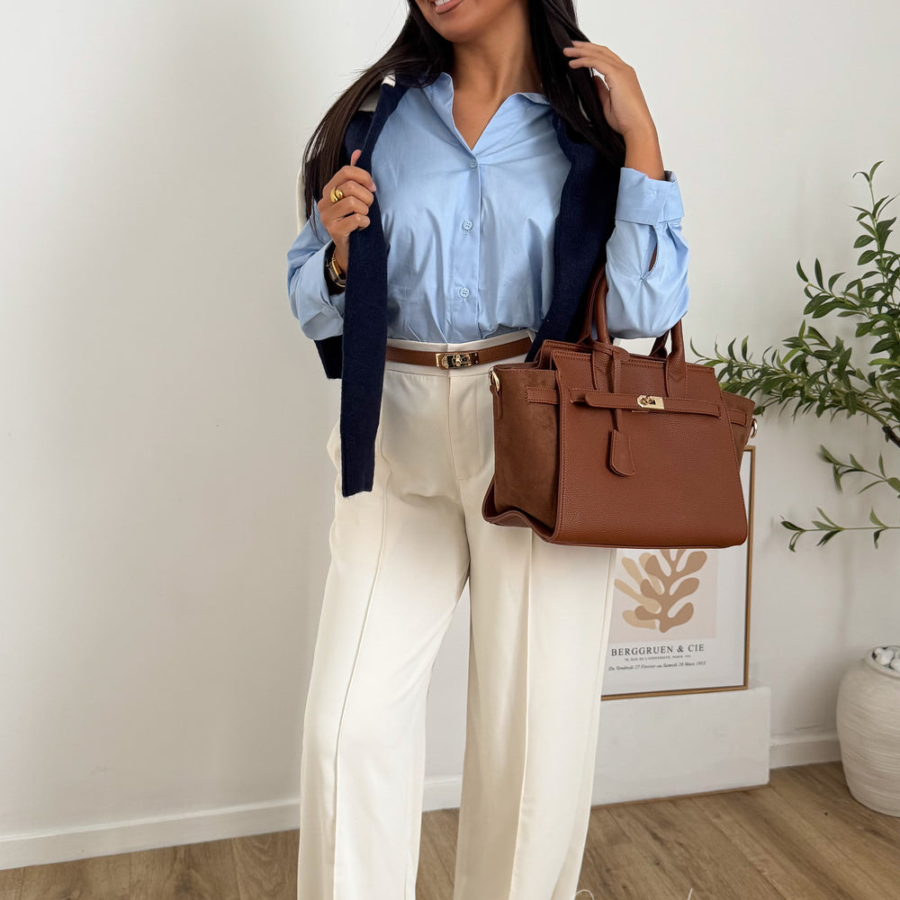 Chemise Basica bleu ciel