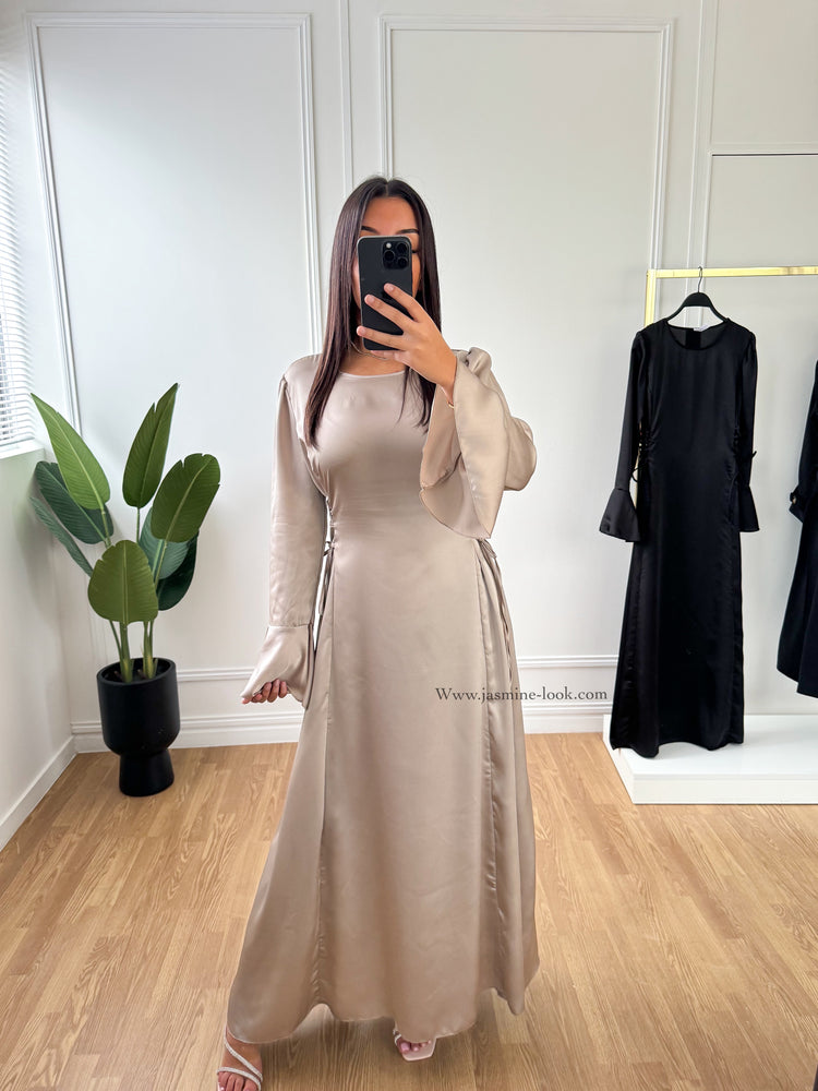 Robe Satin Esme taupe