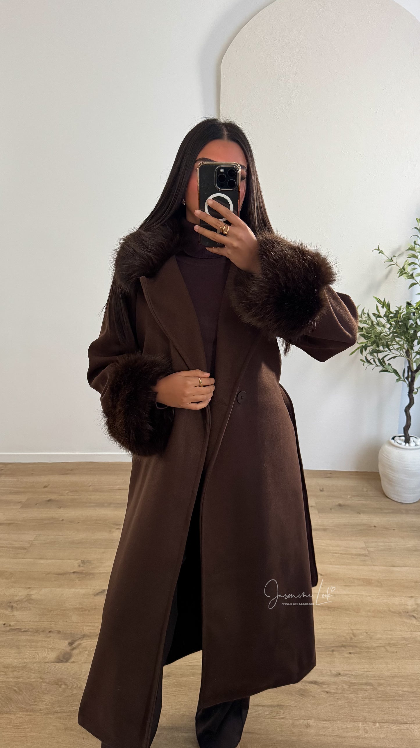 Manteau Long Moscou | Marron