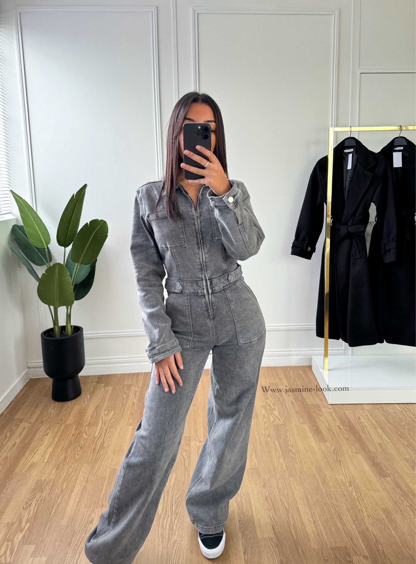 Jen' Grey Jumpsuit