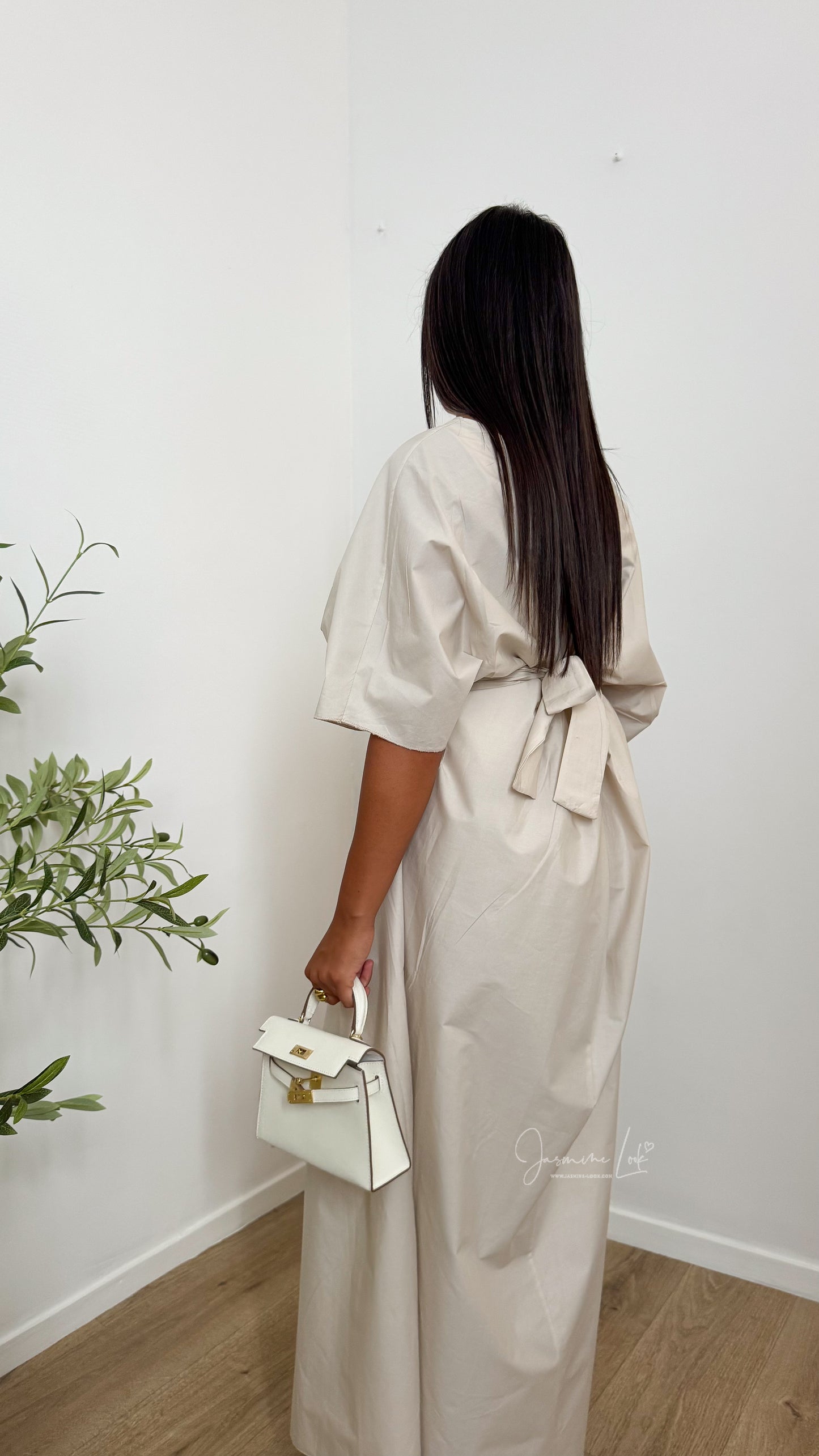 Robe Popeline Beige