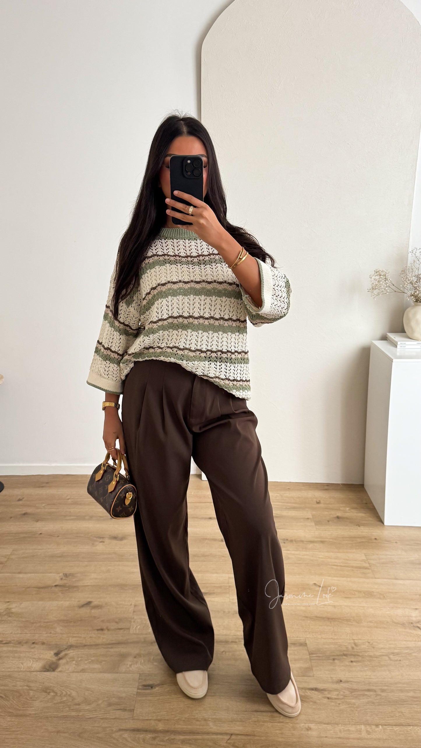 Top Crochet | Kaki-Taupe