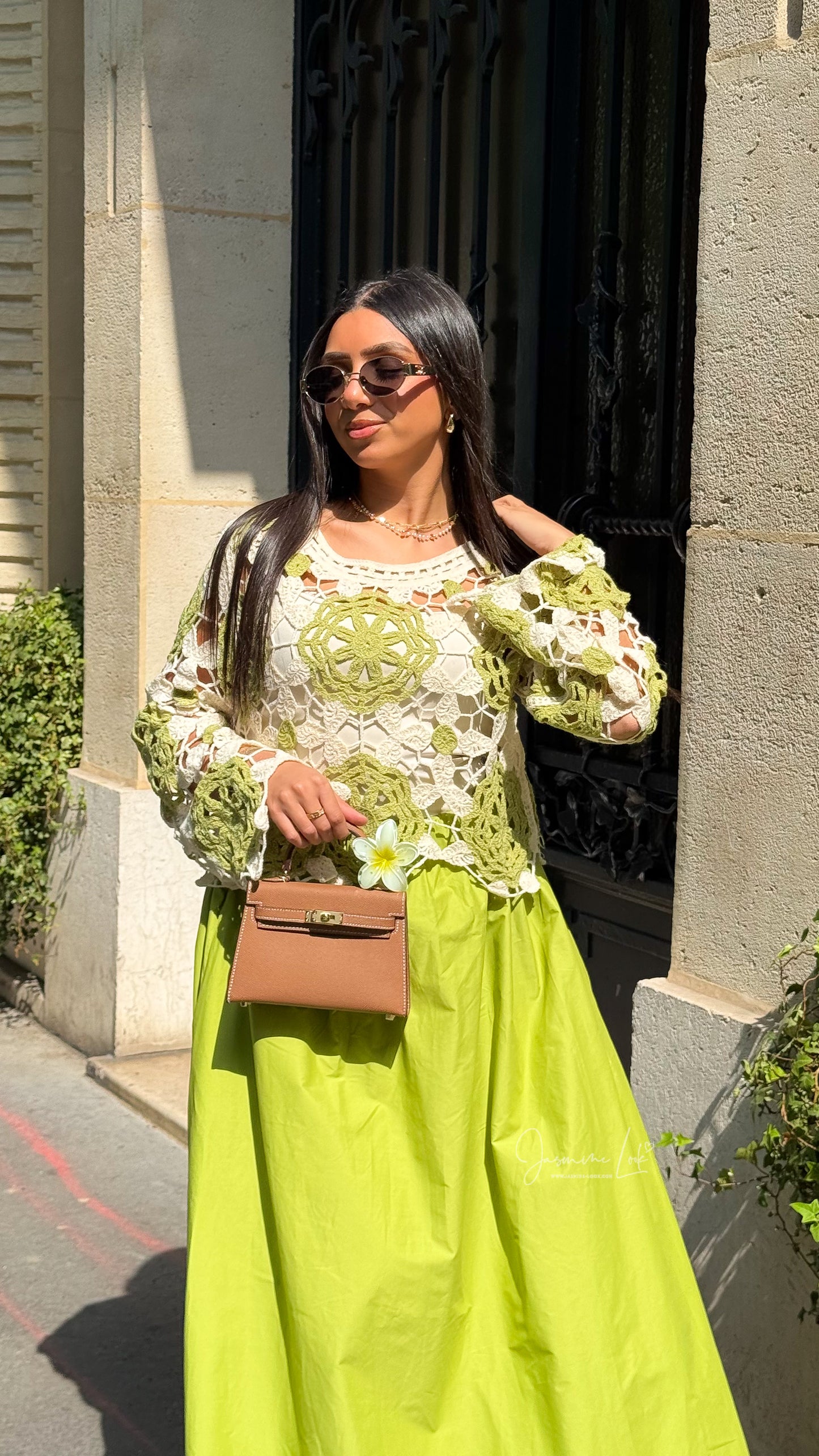 Top crochet Olive