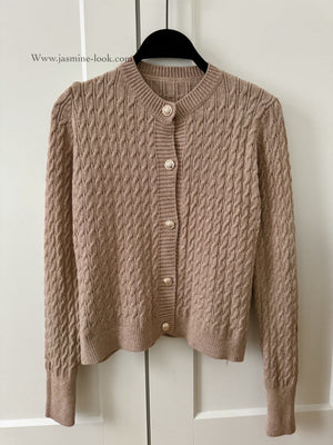 Cardigan tressy Manches longue