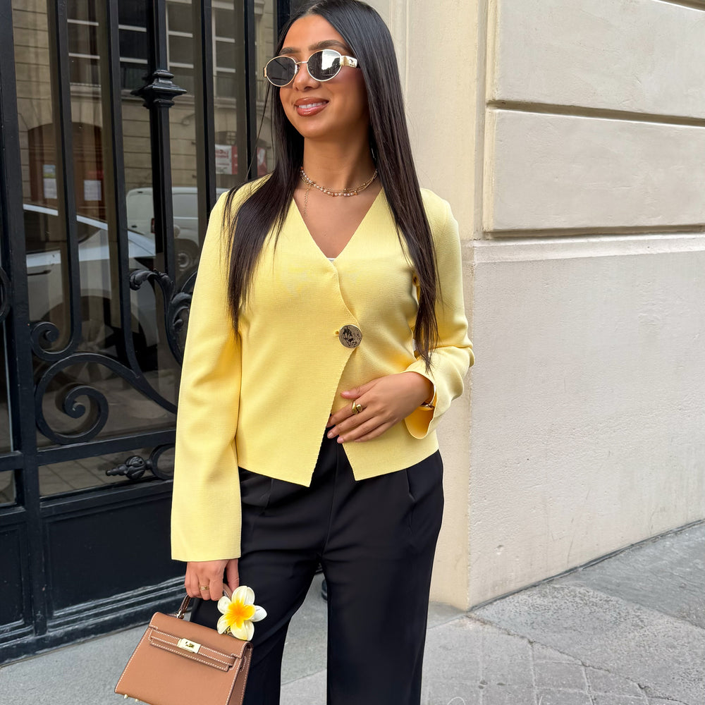 Cardigan Naora jaune ML