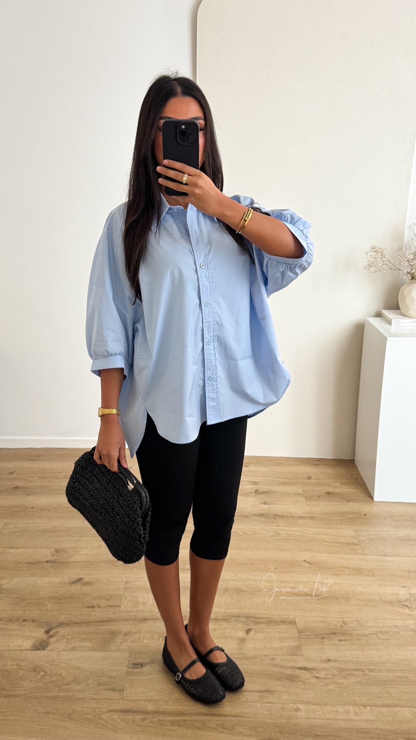 Chemise Over | Bleu ciel