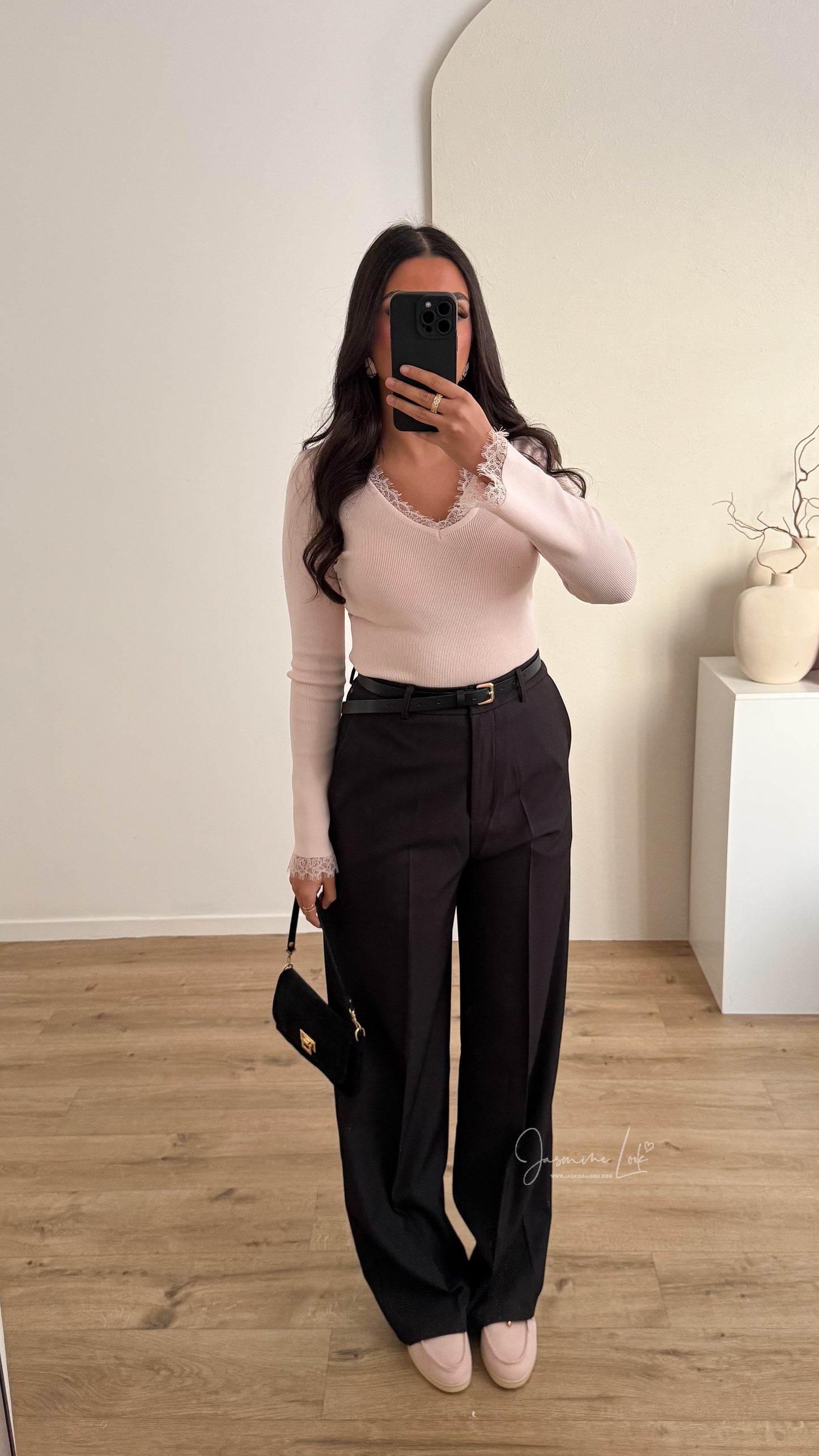 Pull Coty lace | Rose