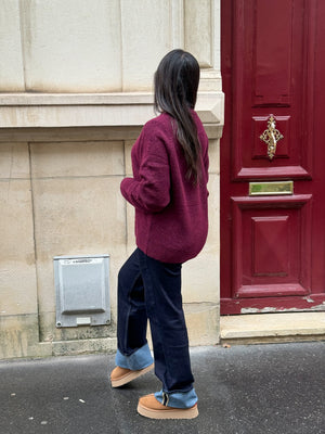 Pull Douceur bordeaux