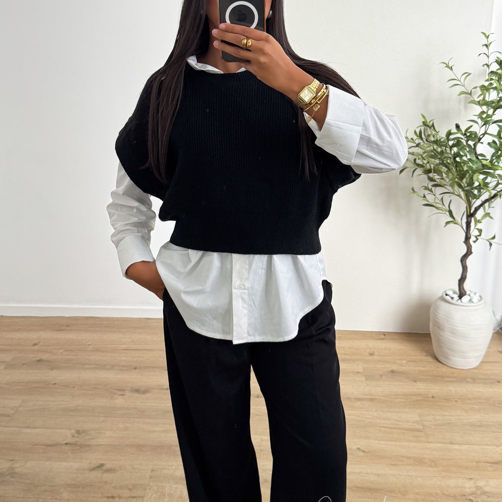 Pull crop Noir