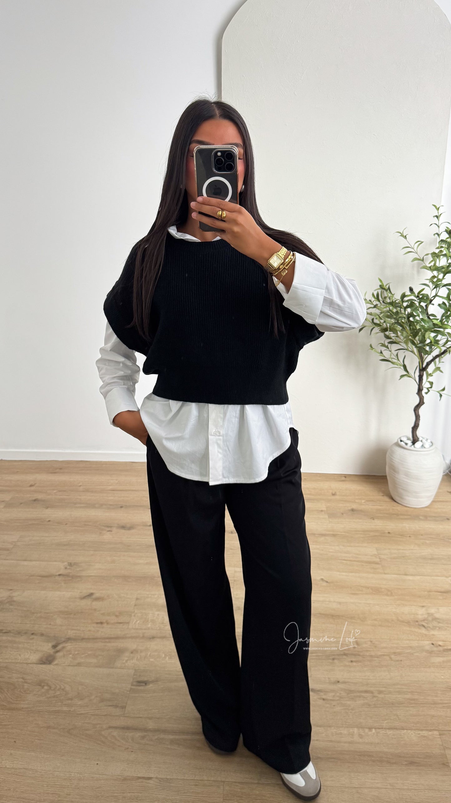 Pull crop Noir
