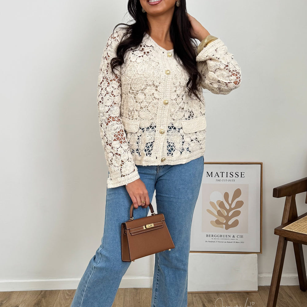 Cardigan crochet Énora
