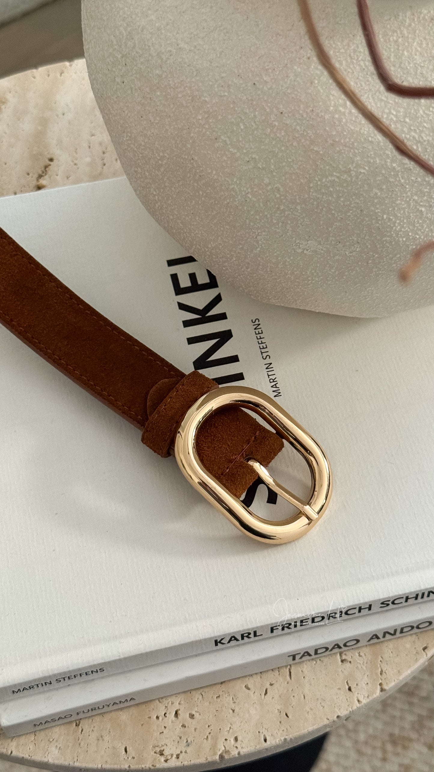 Ceinture Suède Camel