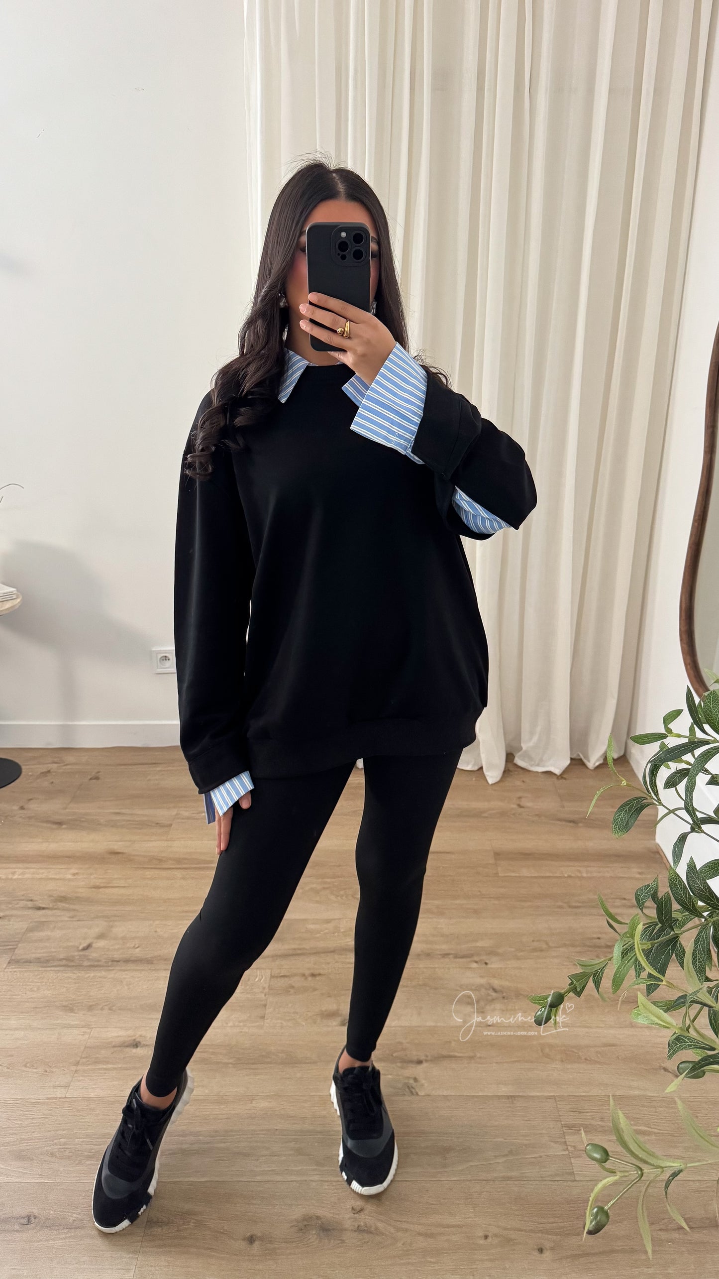 Sweat chemise | Noir