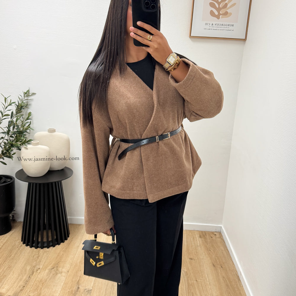 Veste polaire Cassy Camel