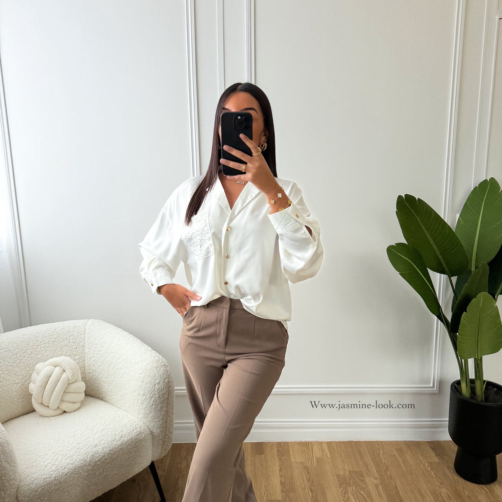 City taupe pants