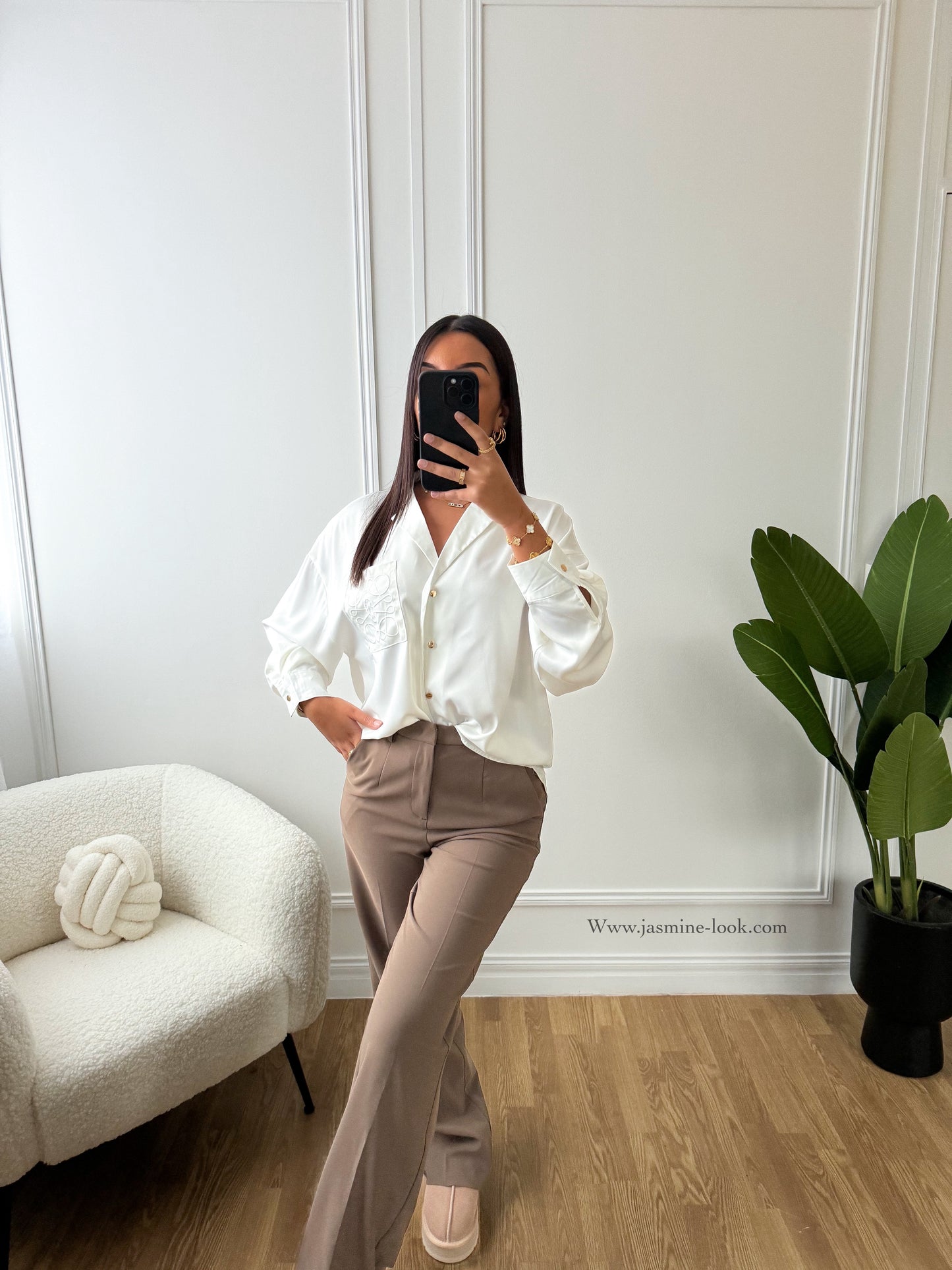 City taupe pants