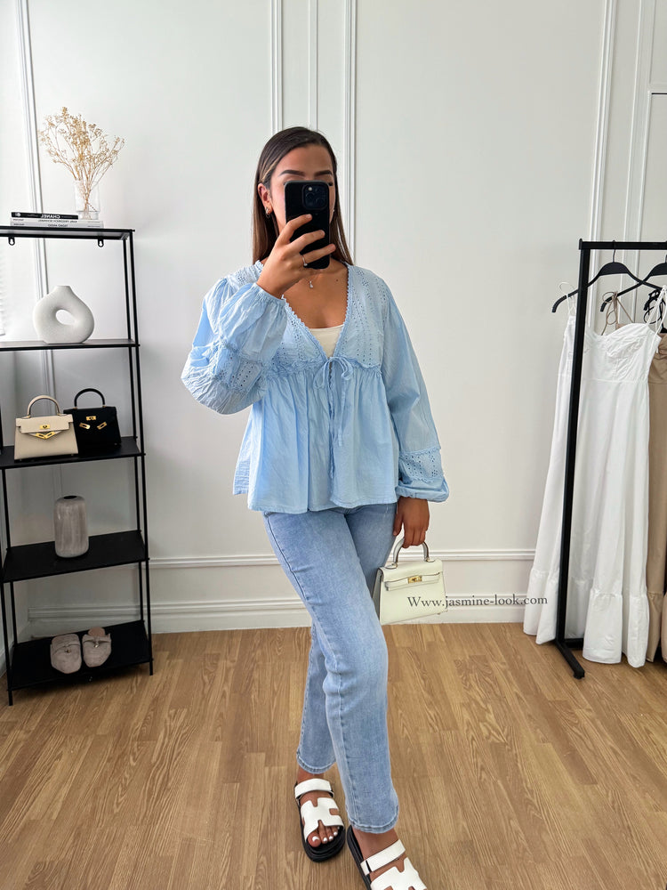 Blouse Bohème Bleue