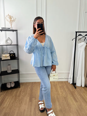 Blouse Bohème Bleue