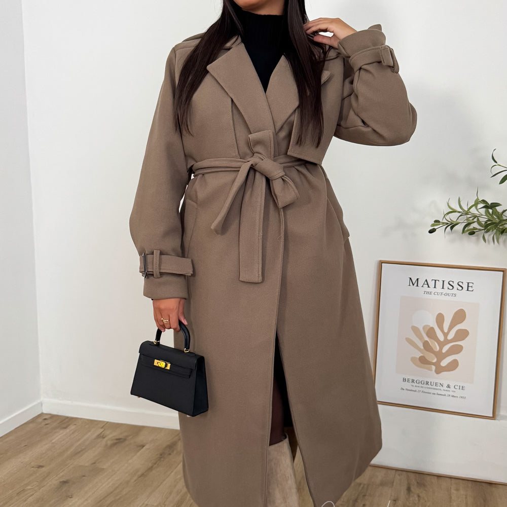 Manteau trench |Taupe