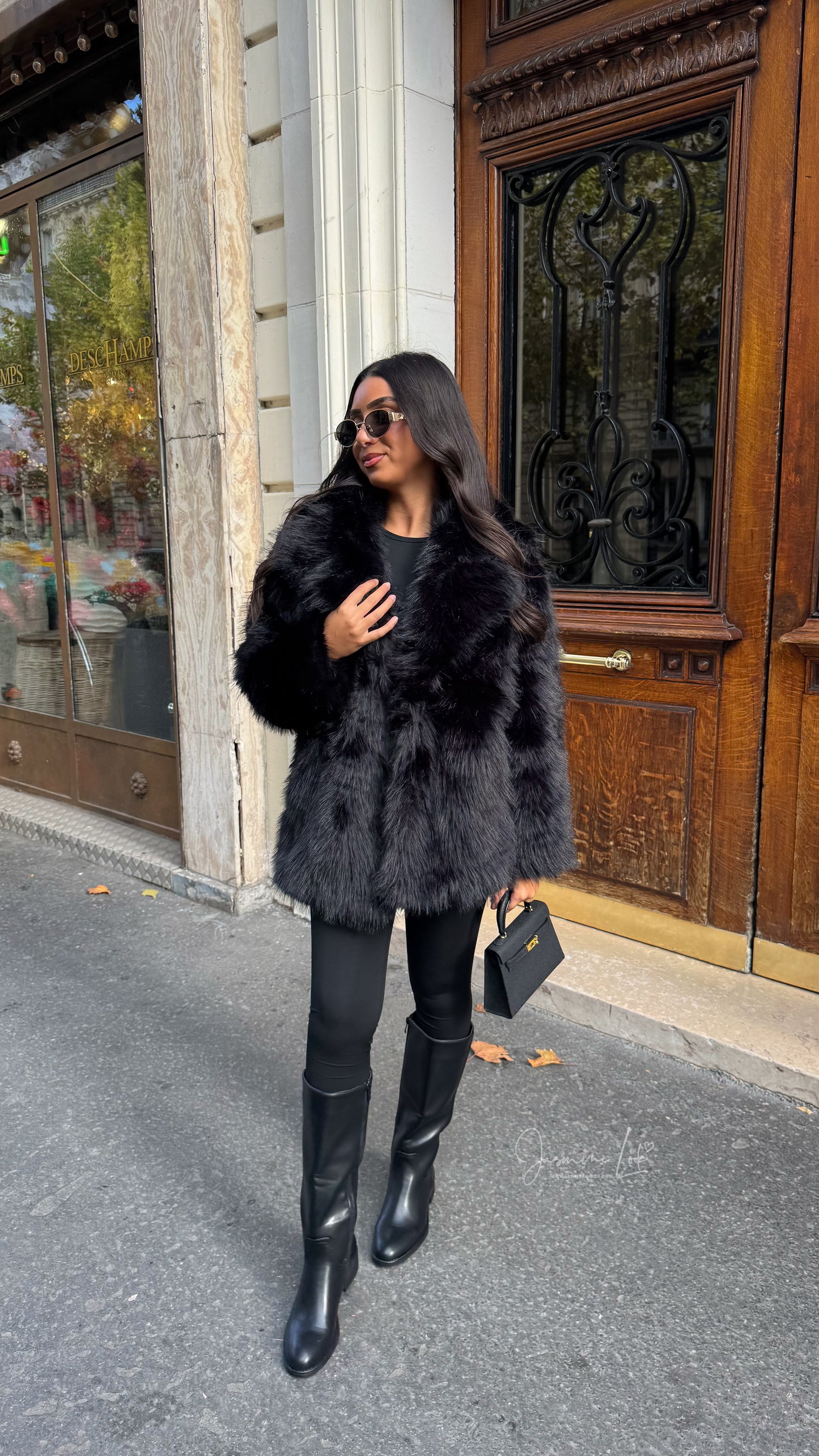 Manteau fourrure black’ long